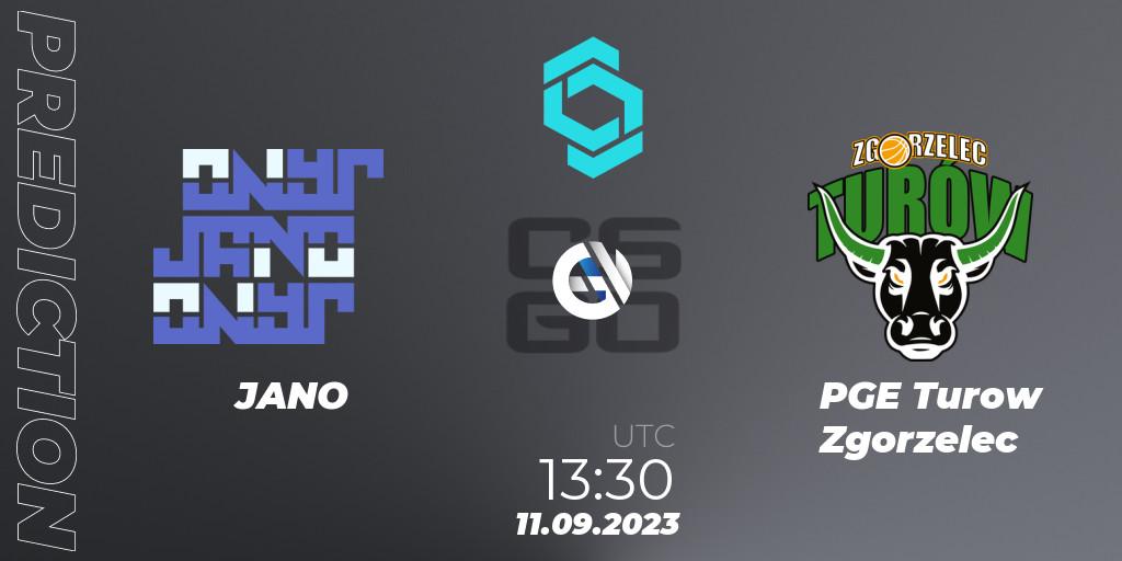 Pronóstico JANO - PGE Turow Zgorzelec. 11.09.2023 at 14:30, Counter-Strike (CS2), CCT North Europe Series #8: Closed Qualifier