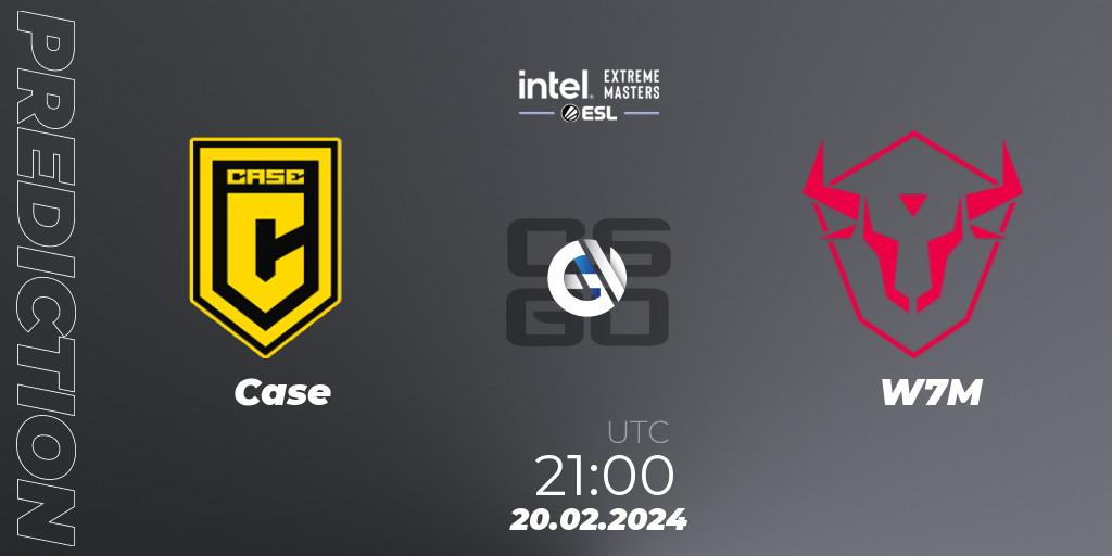 Pronóstico Case - W7M. 20.02.2024 at 21:00, Counter-Strike (CS2), Intel Extreme Masters Dallas 2024: South American Open Qualifier #2