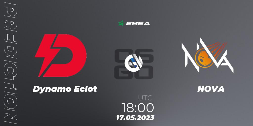 Pronóstico Dynamo Eclot - NOVA. 18.05.23, CS2 (CS:GO), ESEA Season 45: Advanced Division - Europe