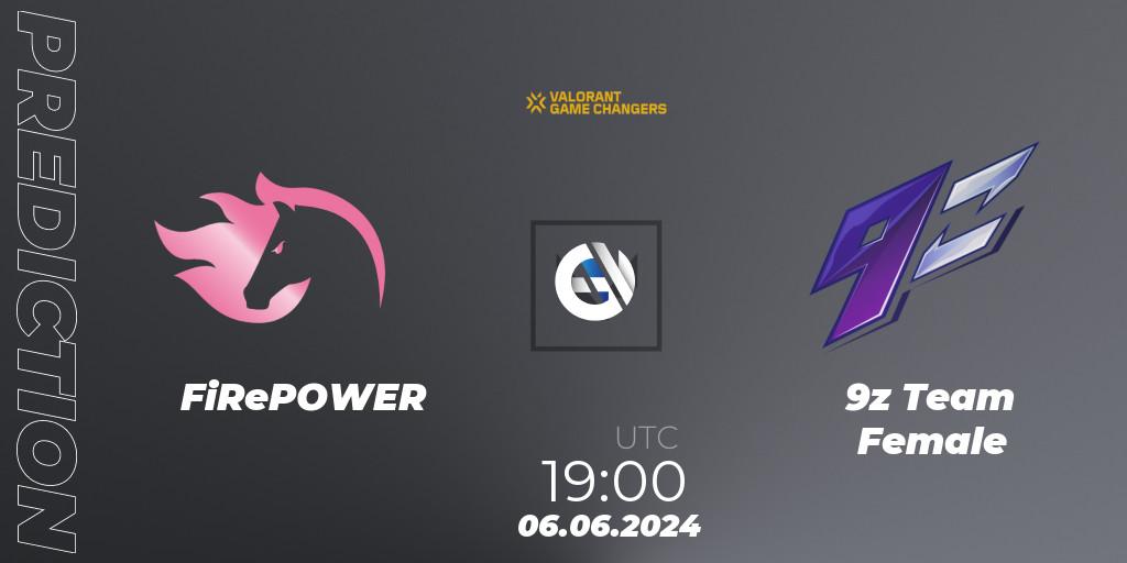 Pronóstico FiRePOWER - 9z Team Female. 06.06.2024 at 19:00, VALORANT, VCT 2024: Game Changers LAS - Opening