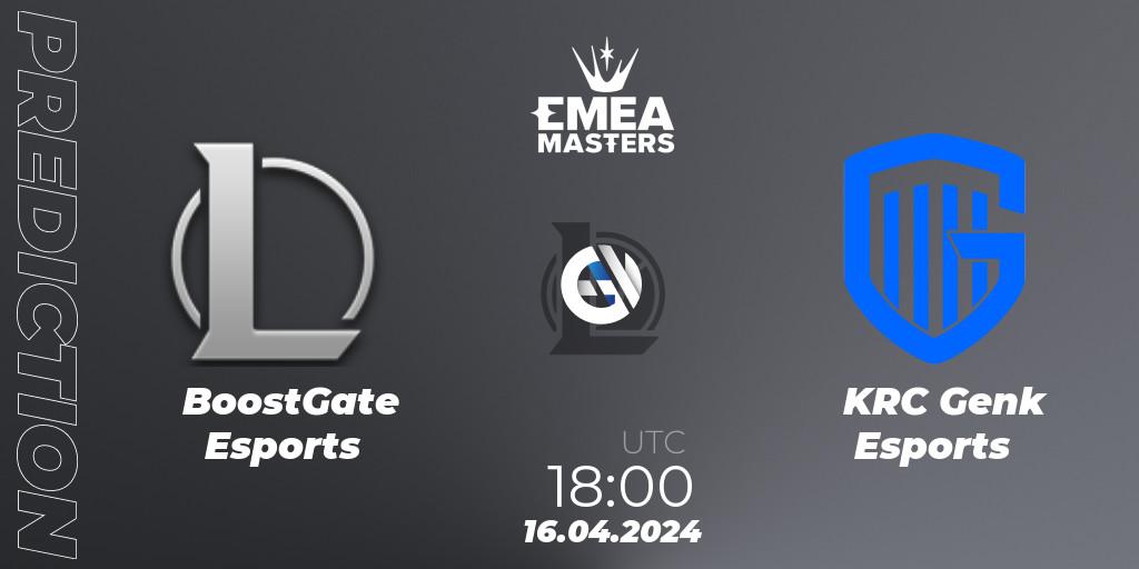 Pronóstico BoostGate Esports - KRC Genk Esports. 16.04.24, LoL, EMEA Masters Spring 2024 - Play-In