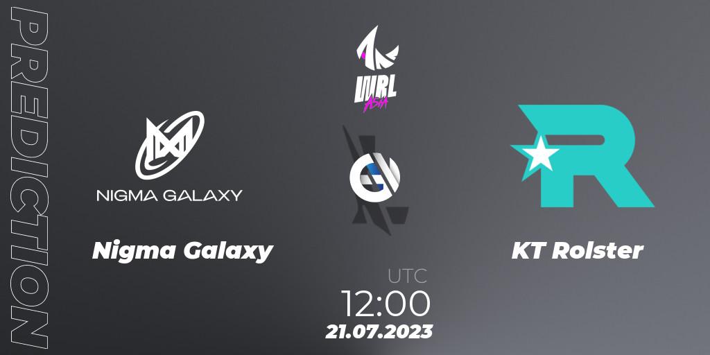 Pronóstico Nigma Galaxy - KT Rolster. 21.07.2023 at 12:00, Wild Rift, WRL Asia 2023 - Season 1 - Finals