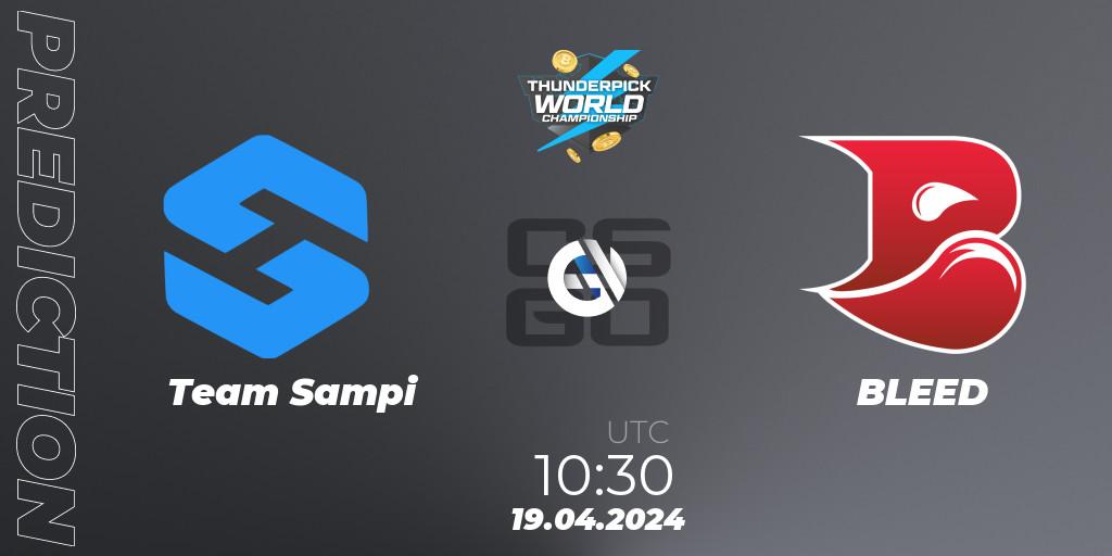 Pronóstico Team Sampi - BLEED. 19.04.24, CS2 (CS:GO), Thunderpick World Championship 2024: European Series #1