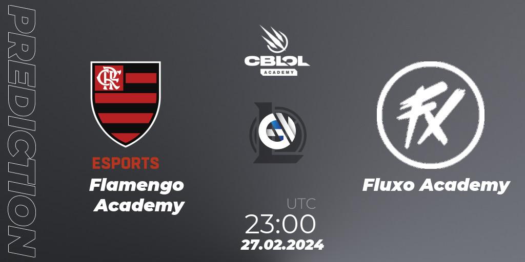 Pronóstico Flamengo Academy - Fluxo Academy. 27.02.2024 at 23:00, LoL, CBLOL Academy Split 1 2024