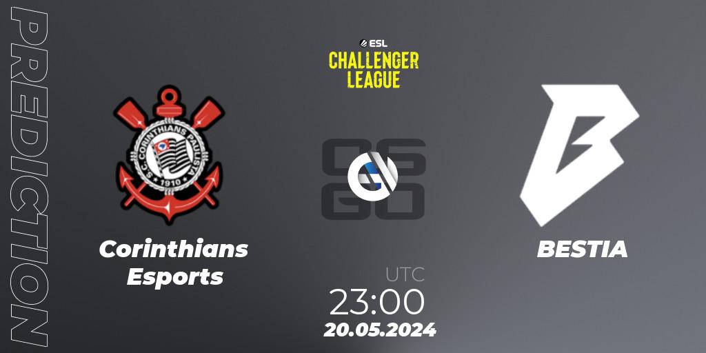 Pronóstico Corinthians Esports - BESTIA. 20.05.2024 at 23:15, Counter-Strike (CS2), ESL Challenger League Season 47: South America