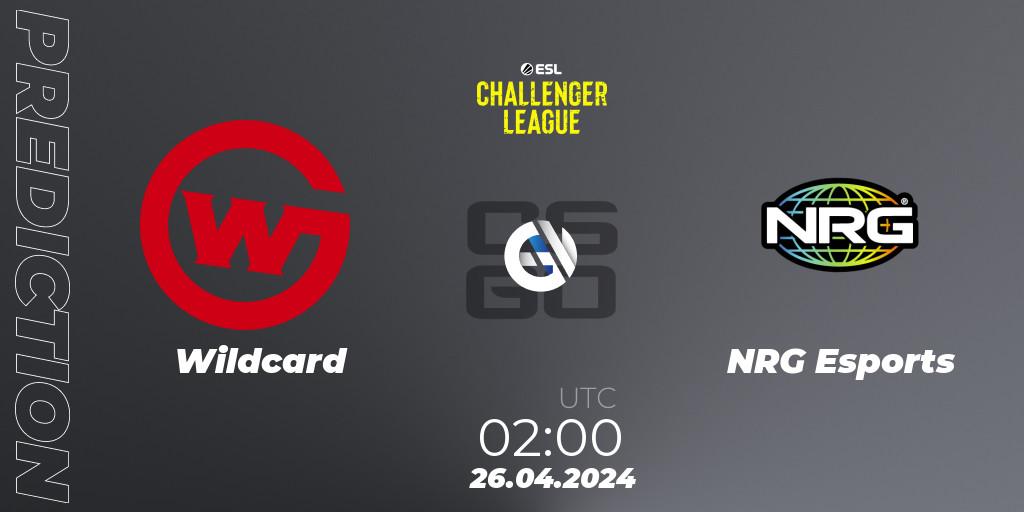 Pronóstico Wildcard - NRG Esports. 26.04.24, CS2 (CS:GO), ESL Challenger League Season 47: North America