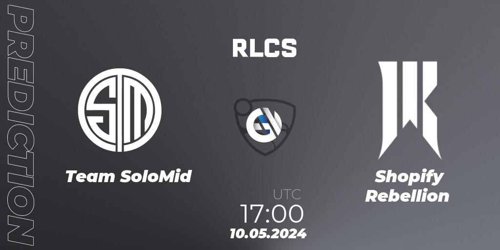 Pronóstico Team SoloMid - Shopify Rebellion. 10.05.2024 at 17:00, Rocket League, RLCS 2024 - Major 2: NA Open Qualifier 5