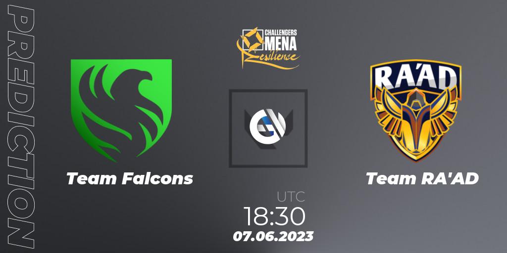 Pronóstico Team Falcons - Team RA'AD. 07.06.2023 at 15:30, VALORANT, VALORANT Challengers 2023 MENA: Resilience - LAN Finals
