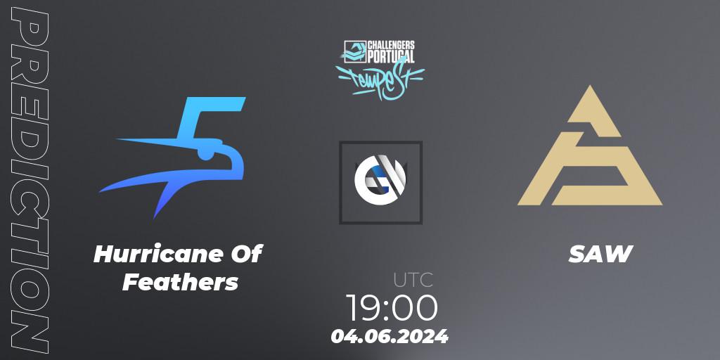 Pronóstico Hurricane Of Feathers - SAW. 04.06.2024 at 18:00, VALORANT, VALORANT Challengers 2024 Portugal: Tempest Split 2