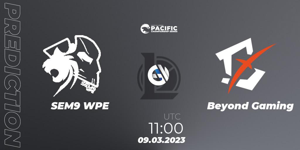 Pronóstico SEM9 WPE - Beyond Gaming. 09.03.2023 at 11:00, LoL, PCS Spring 2023 - Group Stage