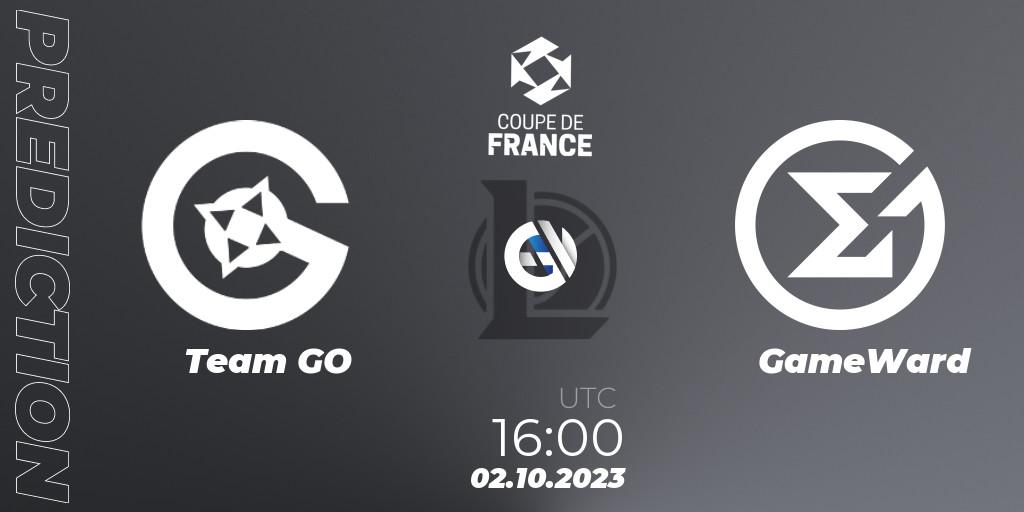 Pronóstico Team GO - GameWard. 02.10.2023 at 16:00, LoL, Coupe de France 2023