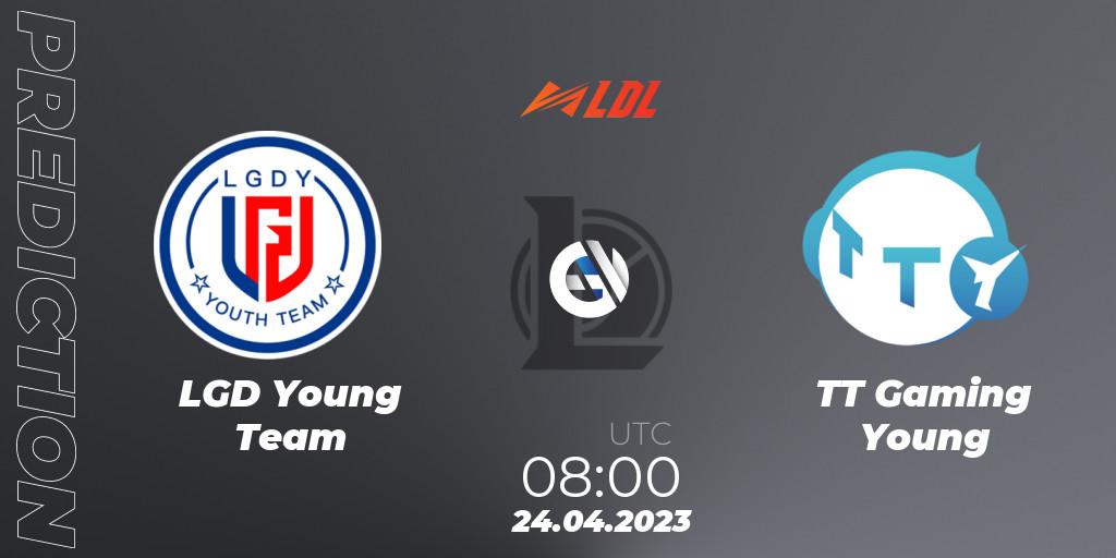 Pronóstico LGD Young Team - TT Gaming Young. 24.04.2023 at 08:50, LoL, LDL 2023 - Regular Season - Stage 2