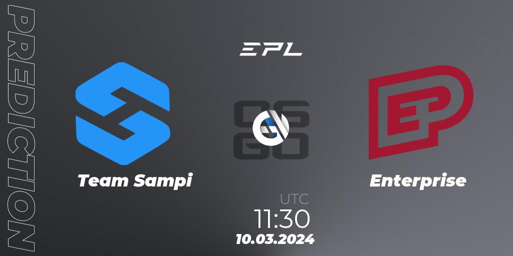 Pronóstico Team Sampi - Enterprise. 09.03.2024 at 11:30, Counter-Strike (CS2), European Pro League Season 14