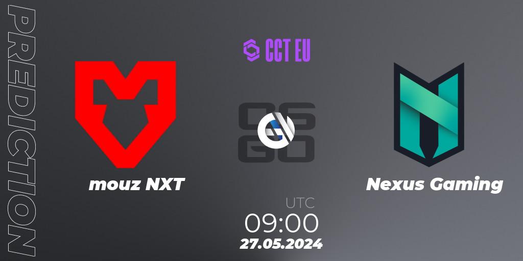 Pronóstico mouz NXT - Nexus Gaming. 27.05.2024 at 09:00, Counter-Strike (CS2), CCT Season 2 Europe Series 4