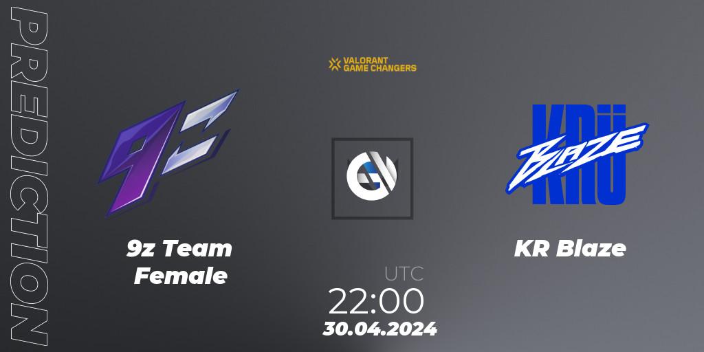 Pronóstico 9z Team Female - KRÜ Blaze. 30.04.2024 at 22:00, VALORANT, VCT 2024: Game Changers LAS - Opening