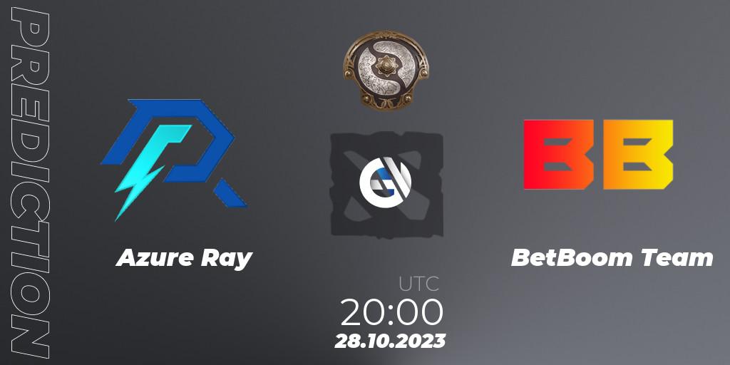 Pronóstico Azure Ray - BetBoom Team. 28.10.2023 at 21:00, Dota 2, The International 2023