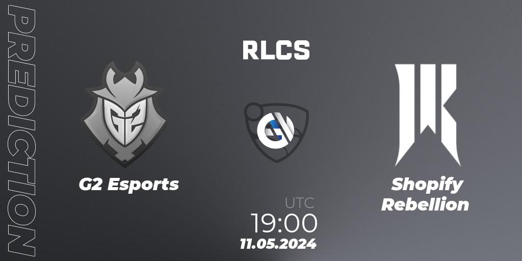 Pronóstico G2 Esports - Shopify Rebellion. 11.05.2024 at 19:00, Rocket League, RLCS 2024 - Major 2: NA Open Qualifier 5