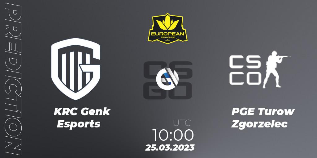 Pronóstico KRC Genk Esports - PGE Turow Zgorzelec. 25.03.23, CS2 (CS:GO), European Pro League Season 7: Division 2