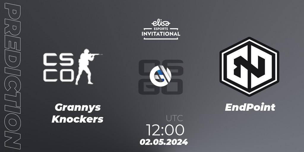 Pronóstico Grannys Knockers - EndPoint. 02.05.2024 at 12:00, Counter-Strike (CS2), Elisa Invitational Spring 2024