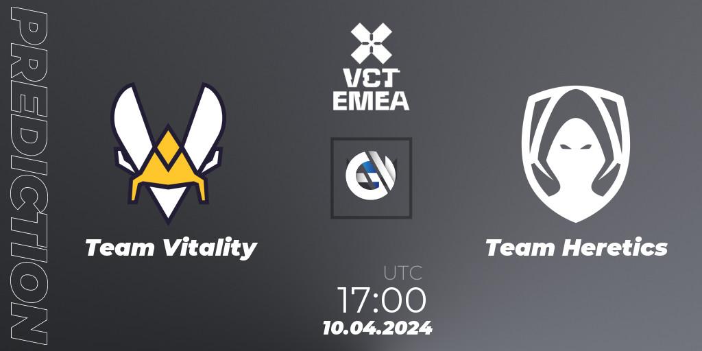 Pronóstico Team Vitality - Team Heretics. 10.04.24, VALORANT, VALORANT Champions Tour 2024: EMEA League - Stage 1 - Group Stage