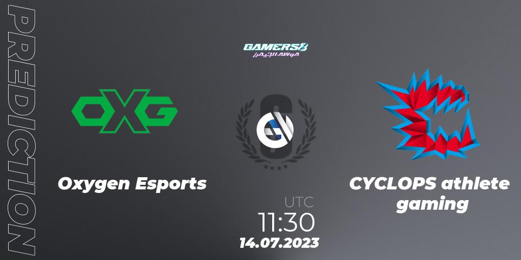 Pronóstico Oxygen Esports - CYCLOPS athlete gaming. 14.07.2023 at 11:30, Rainbow Six, Gamers8 2023