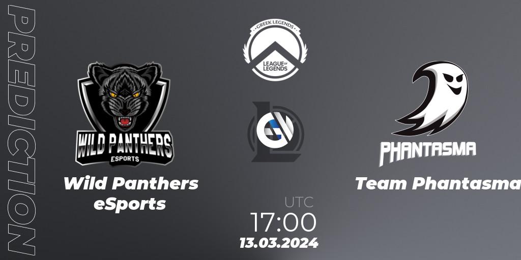 Pronóstico Wild Panthers eSports - Team Phantasma. 13.03.2024 at 17:00, LoL, GLL Spring 2024