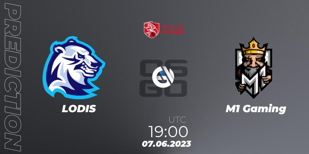 Pronóstico LODIS - M1 Gaming. 07.06.2023 at 19:00, Counter-Strike (CS2), Polish Esports League 2023 Split 2