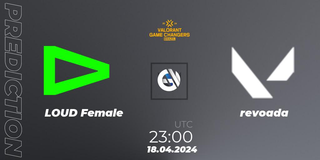 Pronóstico LOUD Female - revoada. 18.04.2024 at 23:00, VALORANT, VCT 2024: Game Changers Brazil Series 1