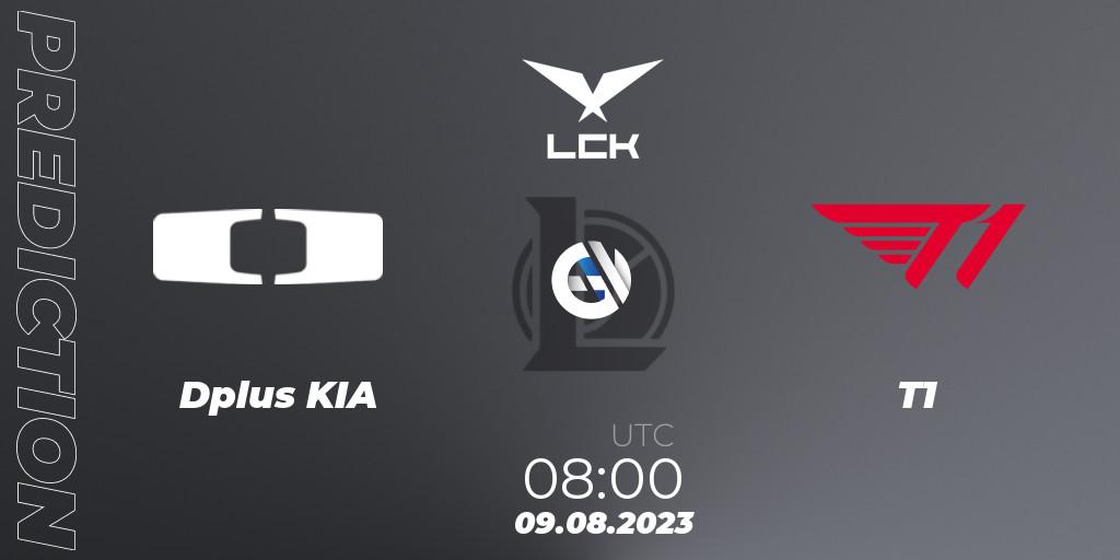 Pronóstico Dplus KIA - T1. 09.08.2023 at 08:00, LoL, LCK Summer 2023 - Playoffs