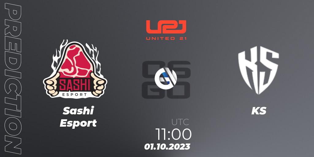 Pronóstico Sashi Esport - KS. 01.10.2023 at 11:00, Counter-Strike (CS2), United21 Season 6