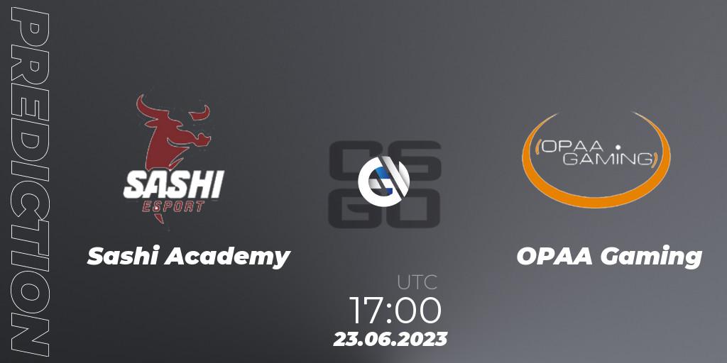 Pronóstico Sashi Academy - OPAA Gaming. 23.06.2023 at 17:00, Counter-Strike (CS2), Preasy Summer Cup 2023