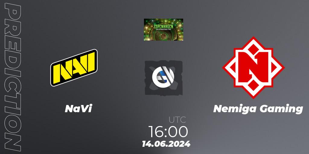 Pronóstico NaVi - Nemiga Gaming. 14.06.2024 at 16:00, Dota 2, The International 2024: Eastern Europe Closed Qualifier