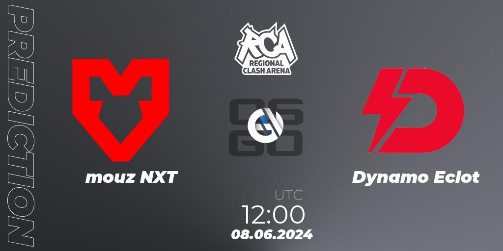 Pronóstico mouz NXT - Dynamo Eclot. 08.06.2024 at 12:00, Counter-Strike (CS2), Regional Clash Arena Europe