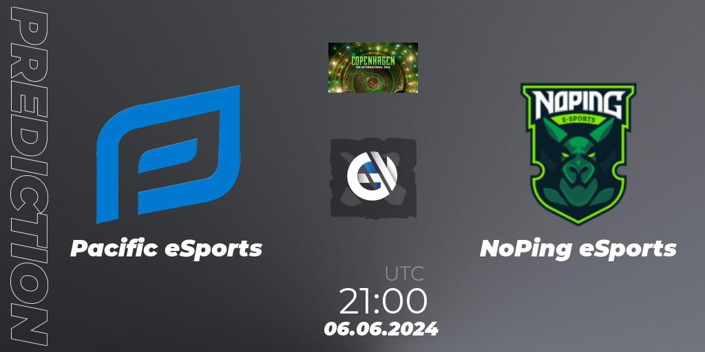 Pronóstico Pacific eSports - NoPing eSports. 06.06.2024 at 21:00, Dota 2, The International 2024: South America Open Qualifier #1