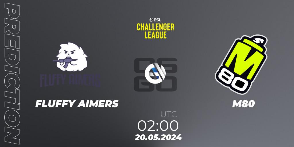 Pronóstico FLUFFY AIMERS - M80. 20.05.2024 at 02:00, Counter-Strike (CS2), ESL Challenger League Season 47: North America
