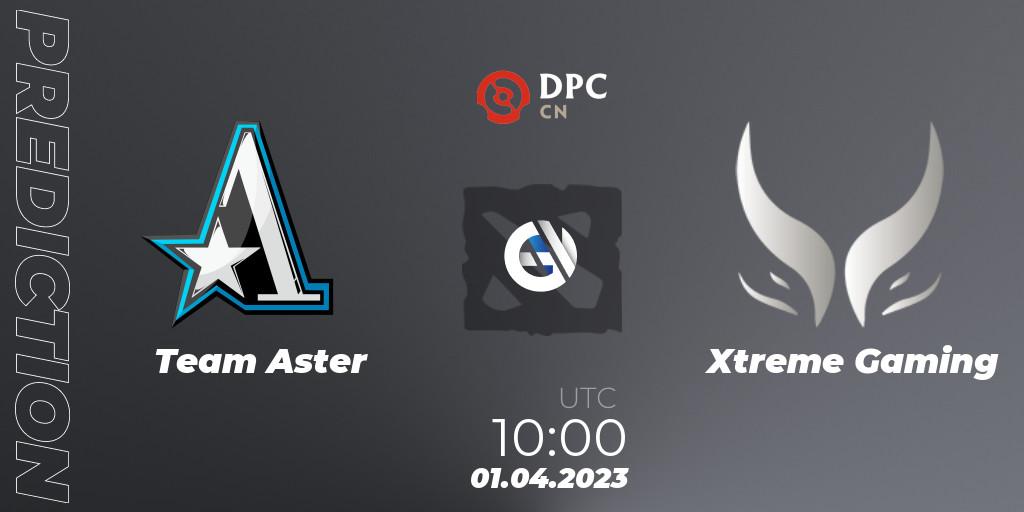Pronóstico Team Aster - Xtreme Gaming. 01.04.23, Dota 2, DPC 2023 Tour 2: China Division I (Upper)