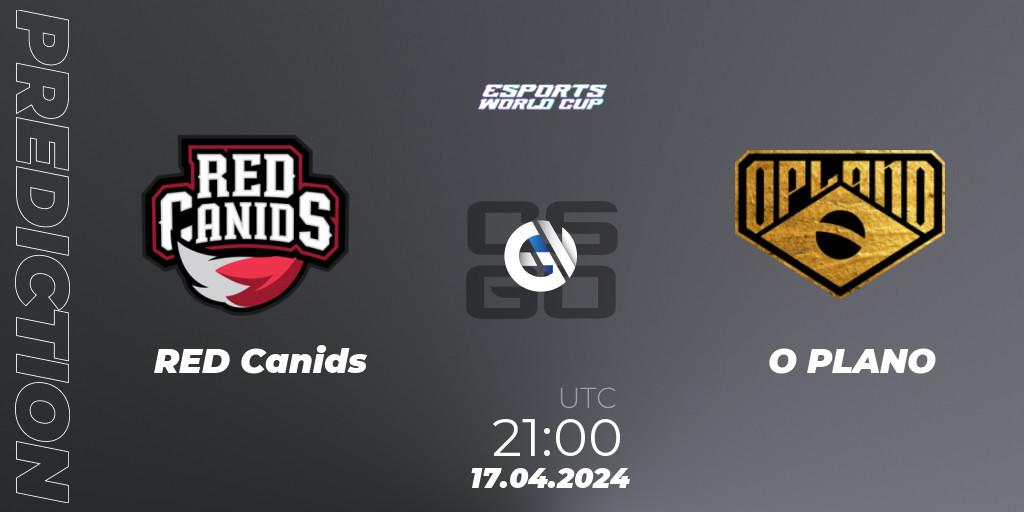 Pronóstico RED Canids - O PLANO. 17.04.24, CS2 (CS:GO), Esports World Cup 2024: South American Open Qualifier