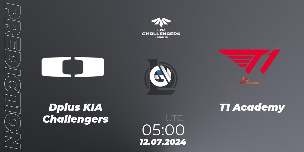 Pronóstico Dplus KIA Challengers - T1 Academy. 12.07.2024 at 05:00, LoL, LCK Challengers League 2024 Summer - Group Stage