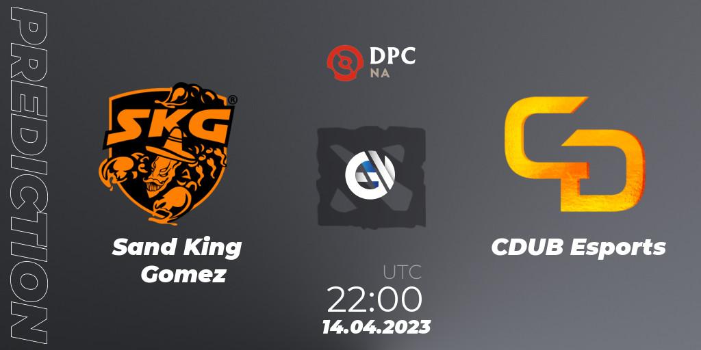 Pronóstico Sand King Gomez - CDUB Esports. 14.04.2023 at 21:55, Dota 2, DPC 2023 Tour 2: NA Division II (Lower)
