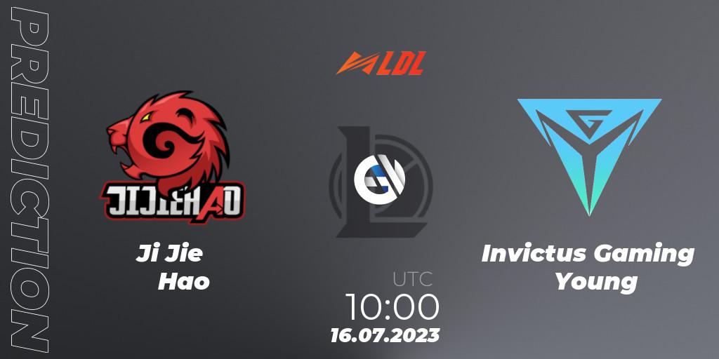 Pronóstico Ji Jie Hao - Invictus Gaming Young. 16.07.2023 at 10:45, LoL, LDL 2023 - Regular Season - Stage 3