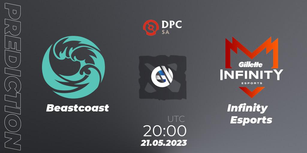 Pronóstico Beastcoast - Infinity Esports. 21.05.2023 at 20:00, Dota 2, DPC 2023 Tour 3: SA Division I (Upper)