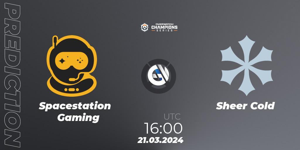 Pronóstico Spacestation Gaming - Sheer Cold. 21.03.2024 at 16:00, Overwatch, Overwatch Champions Series 2024 - EMEA Stage 1 Main Event