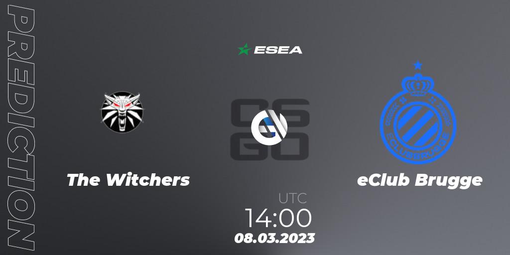 Pronóstico The Witchers - eClub Brugge. 08.03.2023 at 14:10, Counter-Strike (CS2), ESEA Season 44: Advanced Division - Europe
