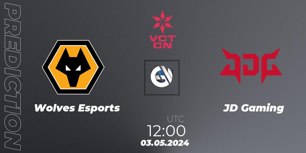 Pronóstico Wolves Esports - JD Gaming. 03.05.2024 at 11:10, VALORANT, VALORANT Champions Tour China 2024: Stage 1 - Group Stage
