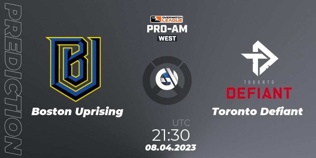 Pronóstico Boston Uprising - Toronto Defiant. 08.04.2023 at 21:15, Overwatch, Overwatch League 2023 - Pro-Am