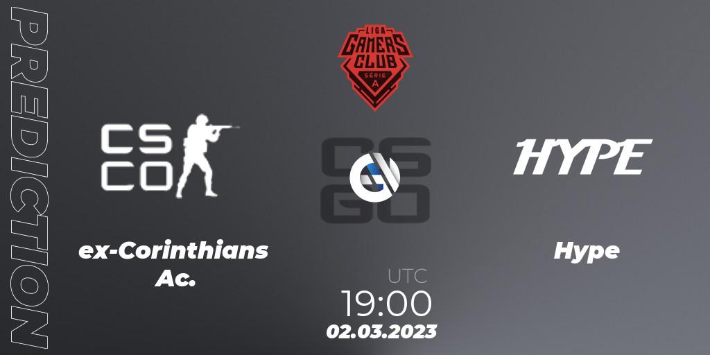 Pronóstico ex-Corinthians Ac. - Hype. 02.03.2023 at 19:00, Counter-Strike (CS2), Gamers Club Liga Série A: February 2023