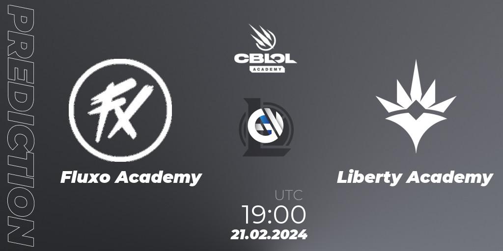 Pronóstico Fluxo Academy - Liberty Academy. 21.02.2024 at 19:00, LoL, CBLOL Academy Split 1 2024
