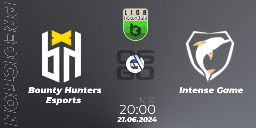 Pronóstico Bounty Hunters Esports - Intense Game. 21.06.2024 at 20:00, Counter-Strike (CS2), Dust2 Brasil Liga Season 3: Division 1