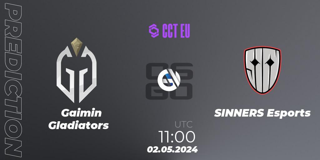 Pronóstico Gaimin Gladiators - SINNERS Esports. 02.05.24, CS2 (CS:GO), CCT Season 2 Europe Series 1