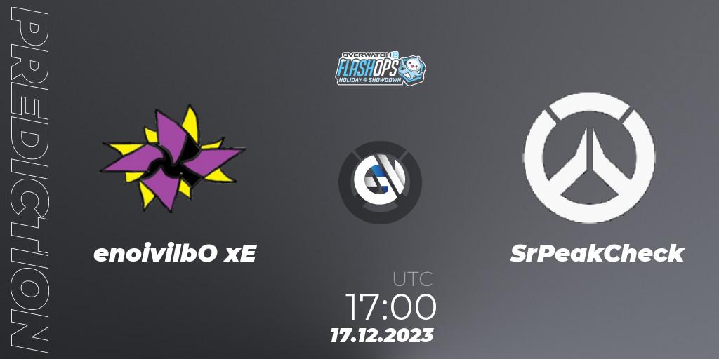 Pronóstico enoivilbO xE - SrPeakCheck. 17.12.2023 at 17:00, Overwatch, Flash Ops Holiday Showdown - EMEA